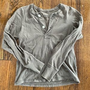 Everlane Henley size XS Pewter Green